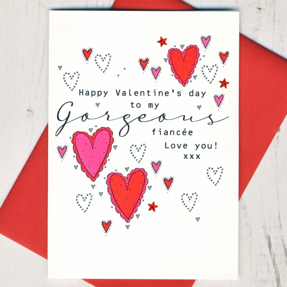 <!-- 037--> Fiancee Valentines Card
