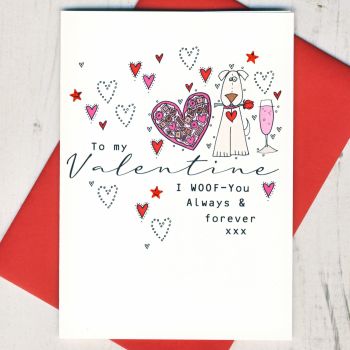  Woof You Valentines Card