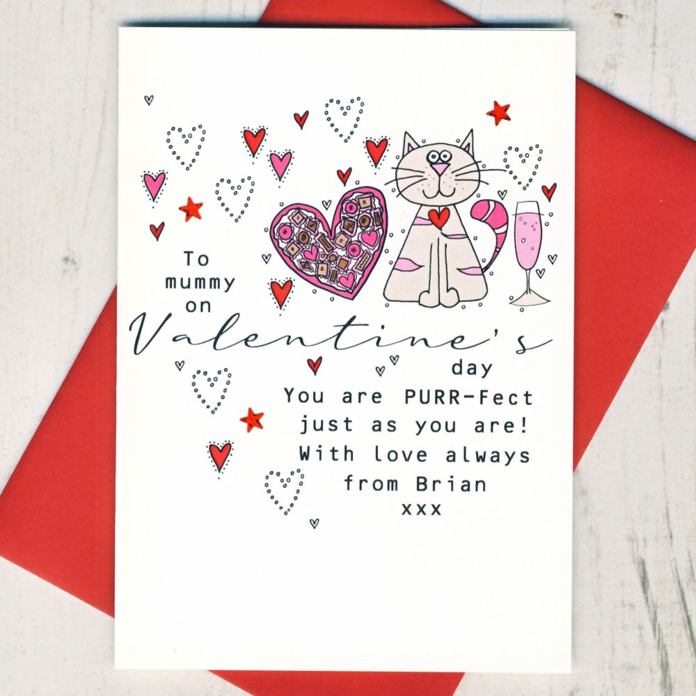<!-- 000--> Personalised Purr-fect Valentines Card