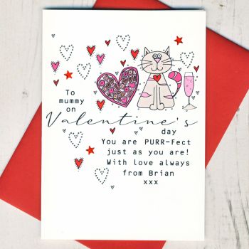 Personalised Purr-fect Valentines Card