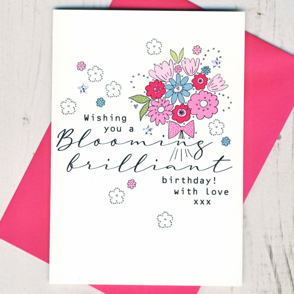 <!-- 029--> Floral Heart Birthday Card