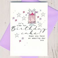 <!-- 027--> It's Time For Birthday Cake Card