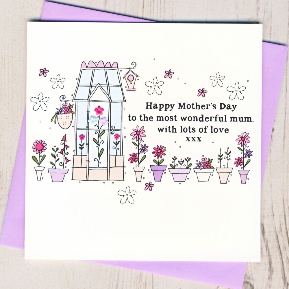 <!-- 023 -->Floral Happy Mother's Day Card