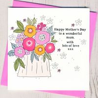 <!-- 020 --> Bright Floral Mother's Day Card