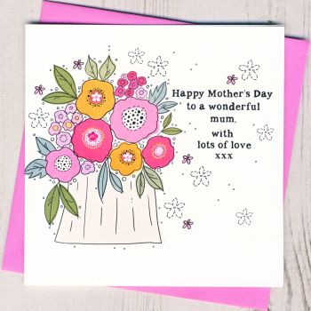  Bright Floral Mother's Day Card