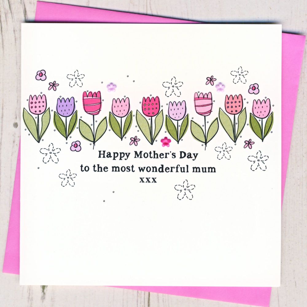 <!-- 022 --> Bright Floral Mother's Day Card