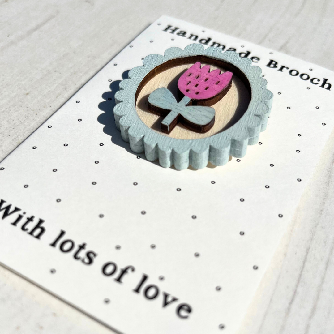Tulip brooch discount