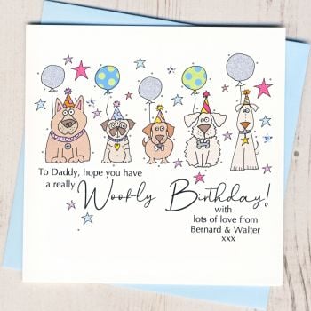  Personalised Woofly Birthday Card