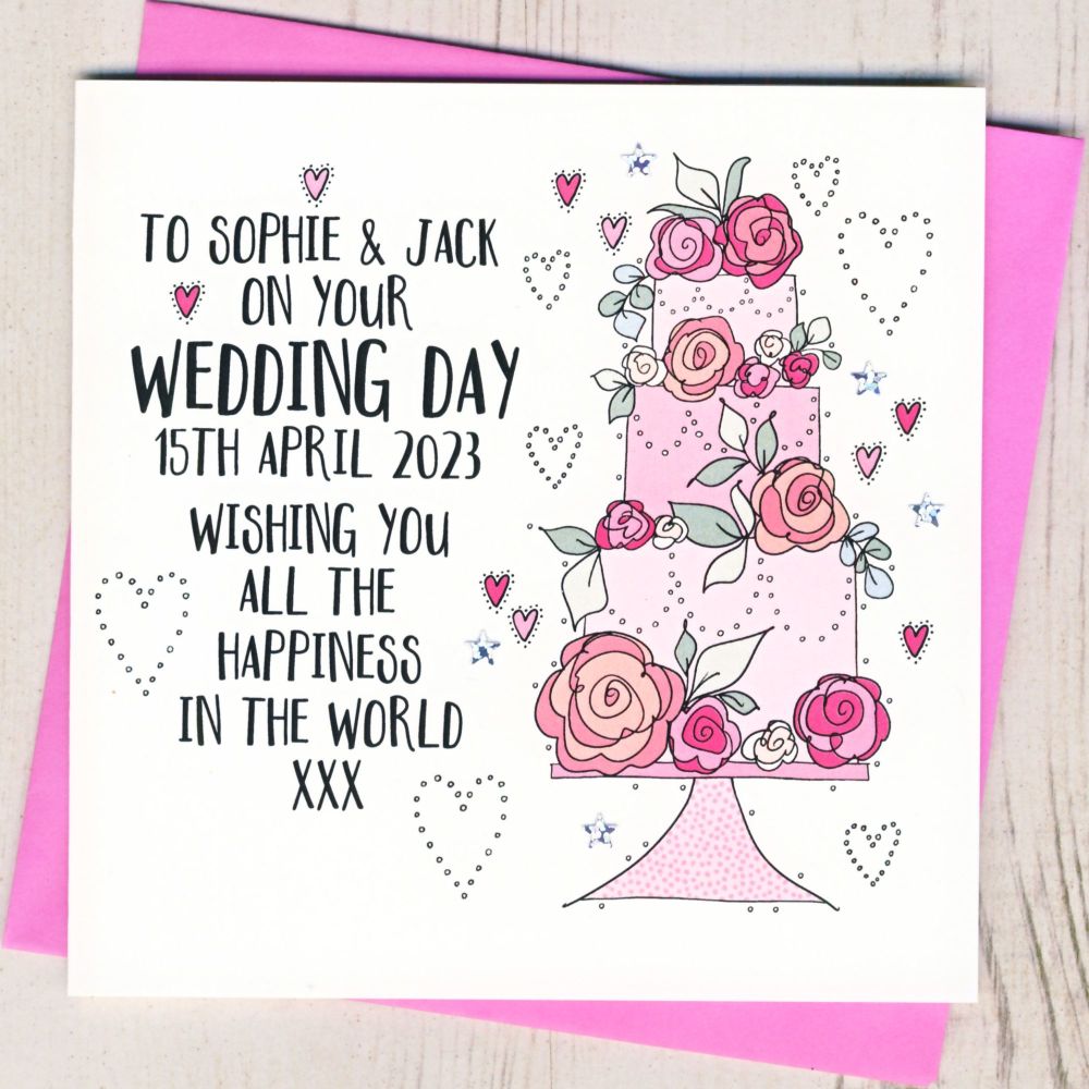 <!-- 033 -->Wedding Cake  Card