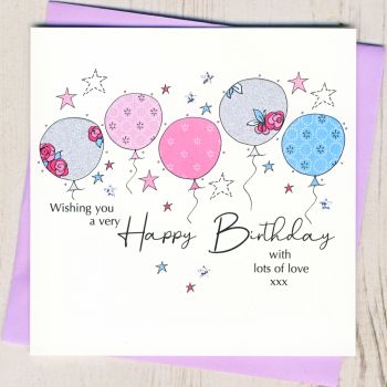  Birthday Balloons Card