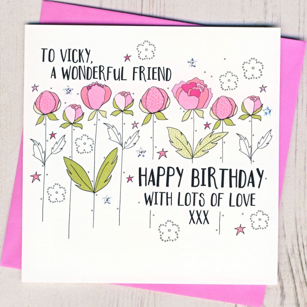 <!-- 017 --> Personalised Special Friend Birthday Card