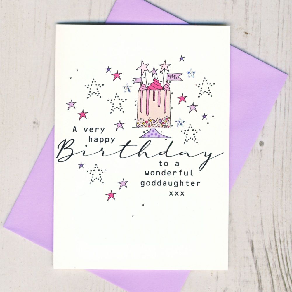 <!-- 004-->Goddaughter Birthday Card