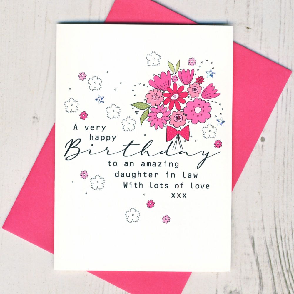 <!-- 002-->Daughter In Law  Birthday Card
