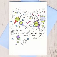 <!-- 024 -->Party Poppers Birthday Card