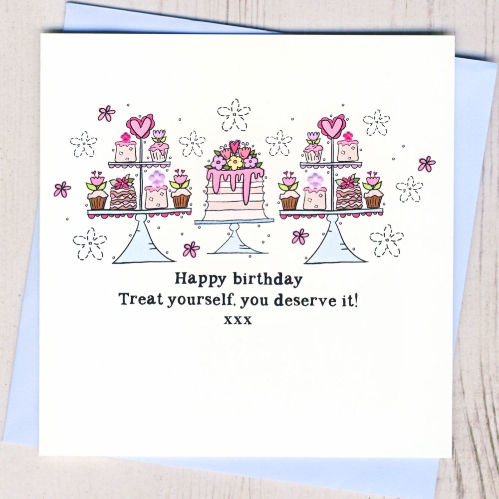 <!-- 022 --> Treat Yourself Birthday Card