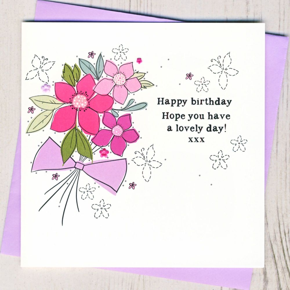 <!-- 020 --> Bunch of Flowers Birthday Card