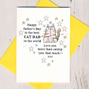 Happy Father's Day Cat Dad Card
