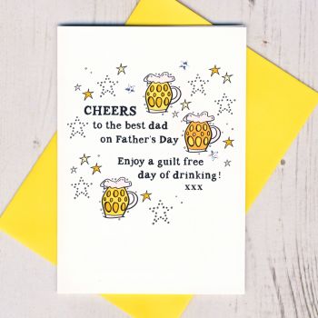  Happy Father's Day Cheers Card