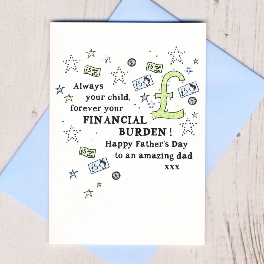<!-- 009 -->Happy Father's Day Financial Burden Card