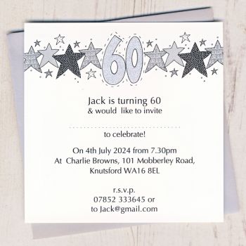Pack of Special Age Party Invitations
