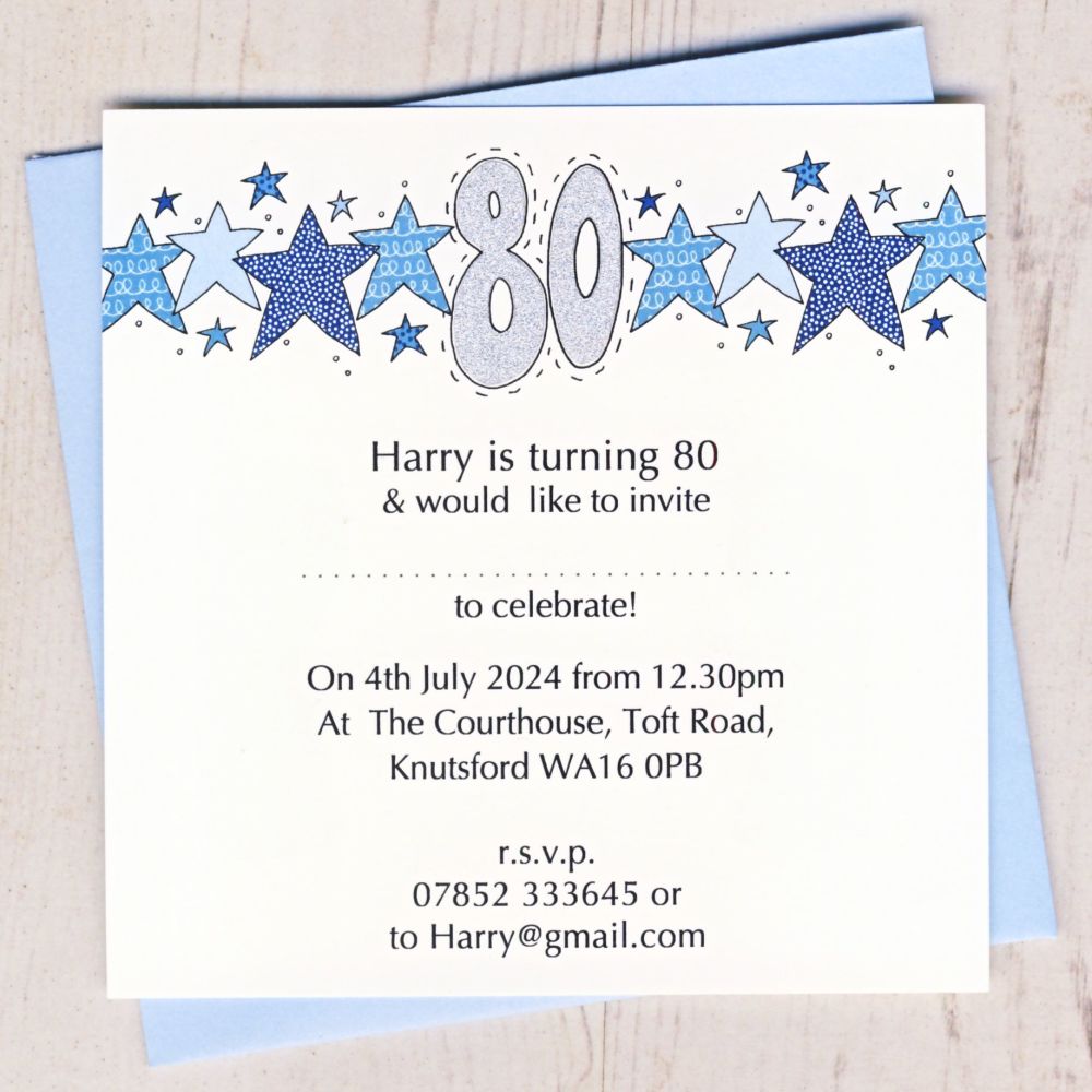 <!-- 009 -->Pack of Special Age Party Invitations