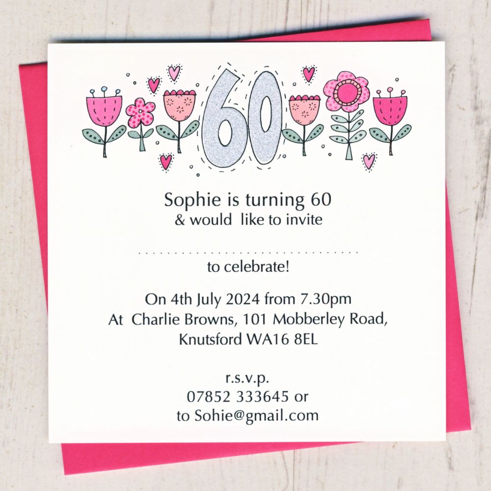 <!-- 010 -->Pack of Special Age Party Invitations
