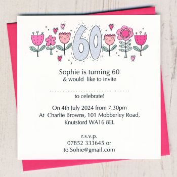 Pack of Special Age Party Invitations