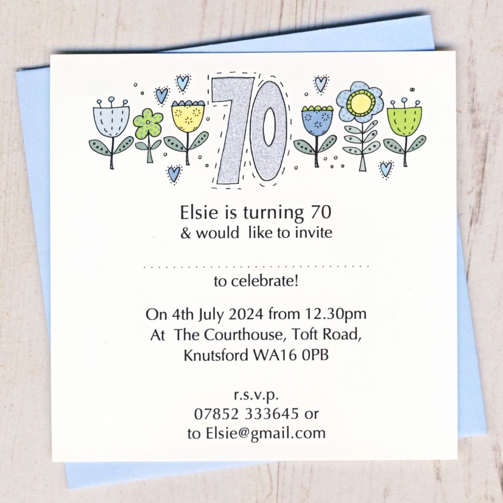 <!-- 011 -->Pack of Special Age Party Invitations
