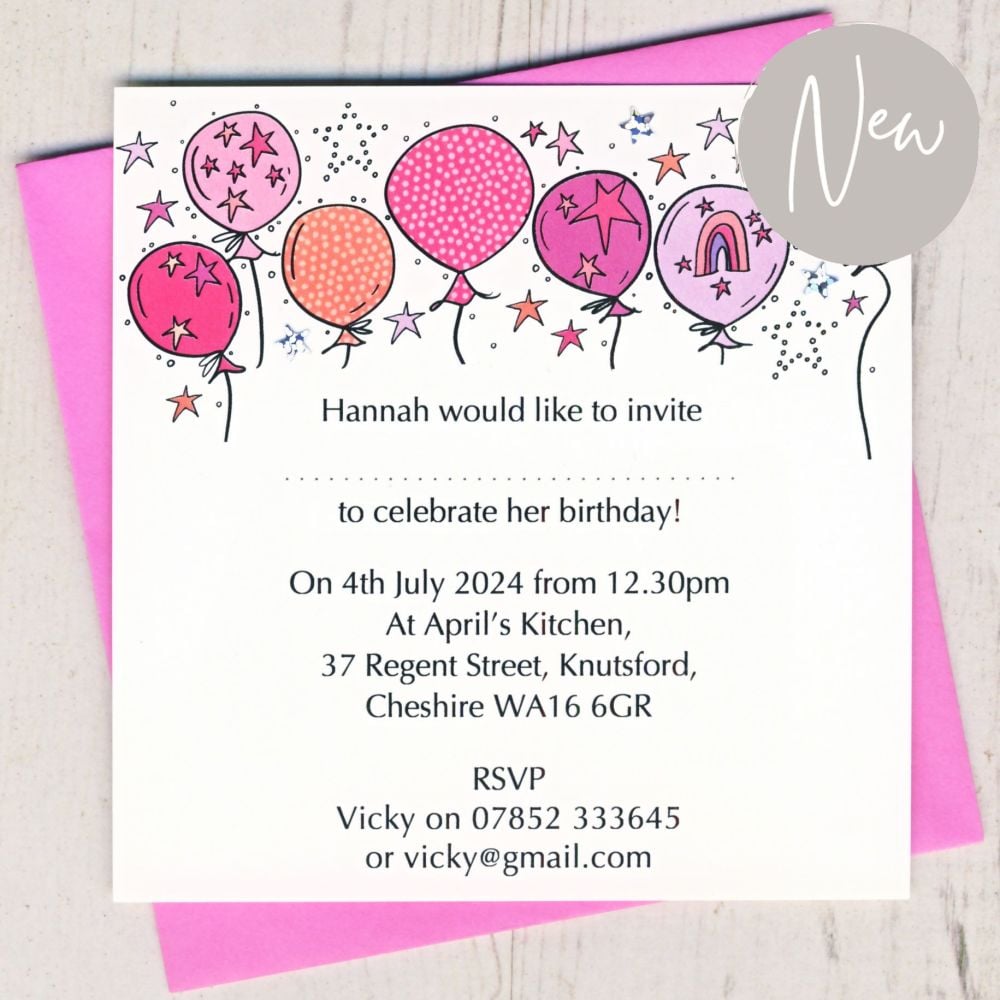 birthday party invitations