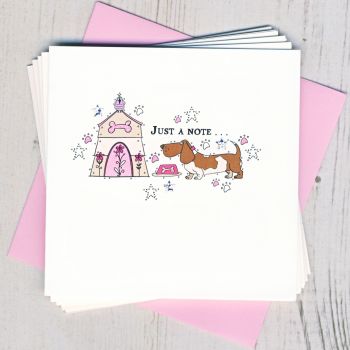 Pack of Five Note or Thank You Cards