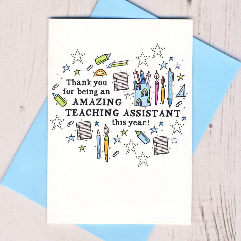 <!-- 025 --> Thank You For Being an Amazing Teaching Assistant Card