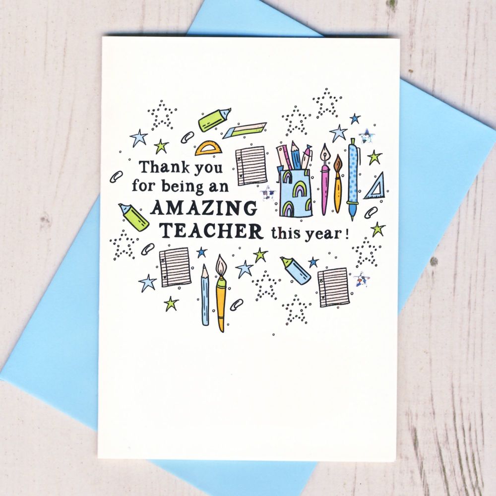 <!-- 031 --> Thank You For Being an Amazing Teacher Card