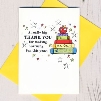   A Really Big Thank You Teacher Card