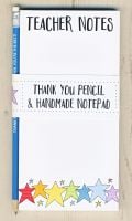 <!-- 000 --> Handmade Teacher Notepad and 'Thank You' Pencil