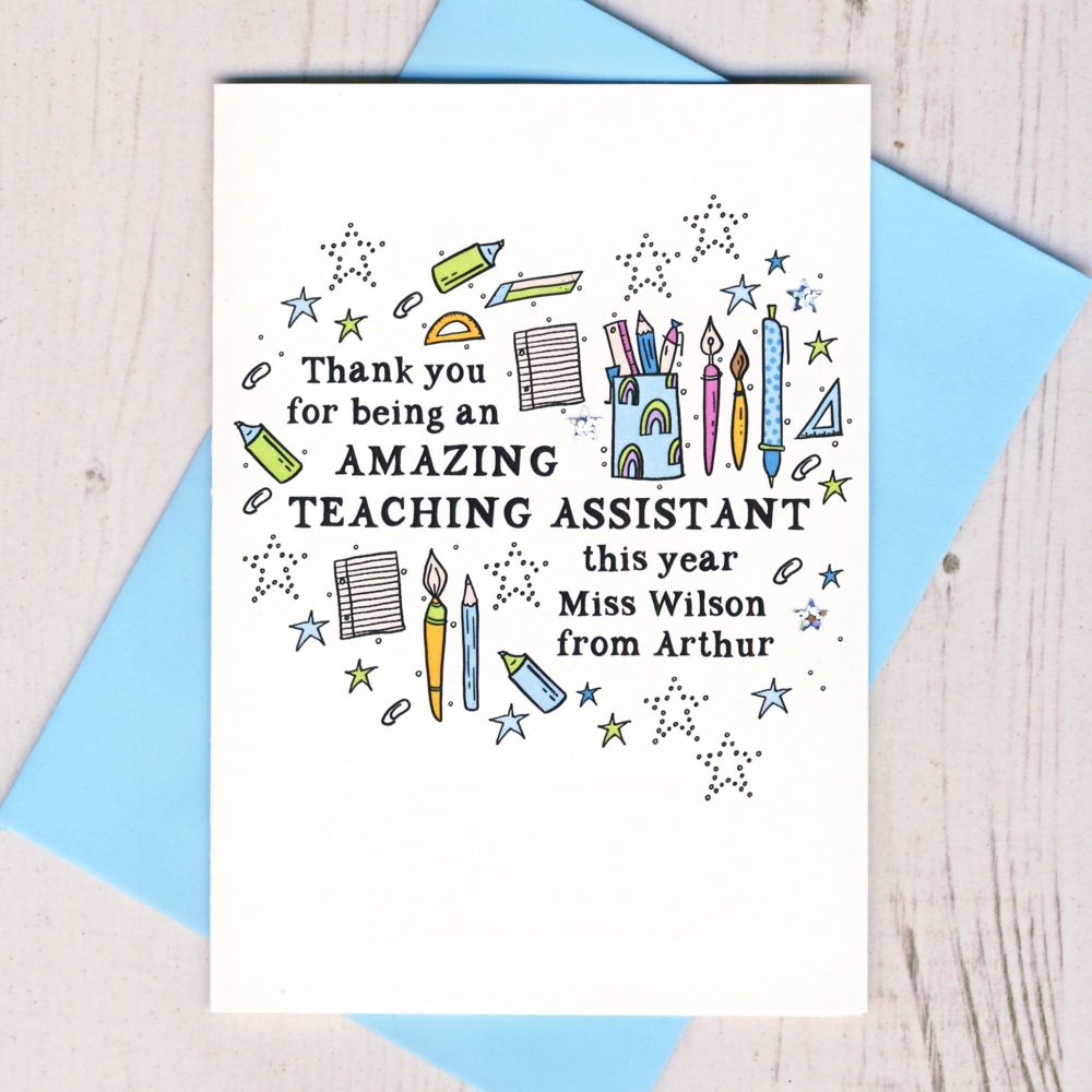 <!-- 025 --> Personalised Thank You For Being an Amazing Teaching Assistant