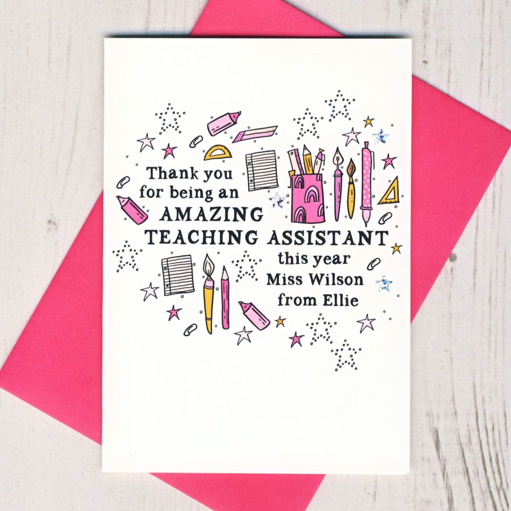 <!-- 026 --> Personalised Thank You For Being an Amazing Teaching Assistant