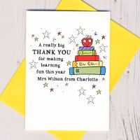 <!-- 034 -->  Personalised A Really Big Thank You Teacher Card