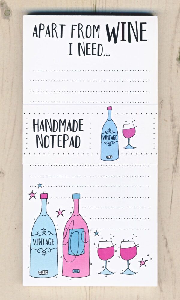Apart From Wine... Notepad