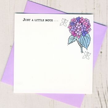 Box of 12 Lilac Hydrangea Notecards