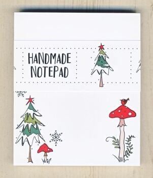 Christmas Tree & Toadstool Notepad