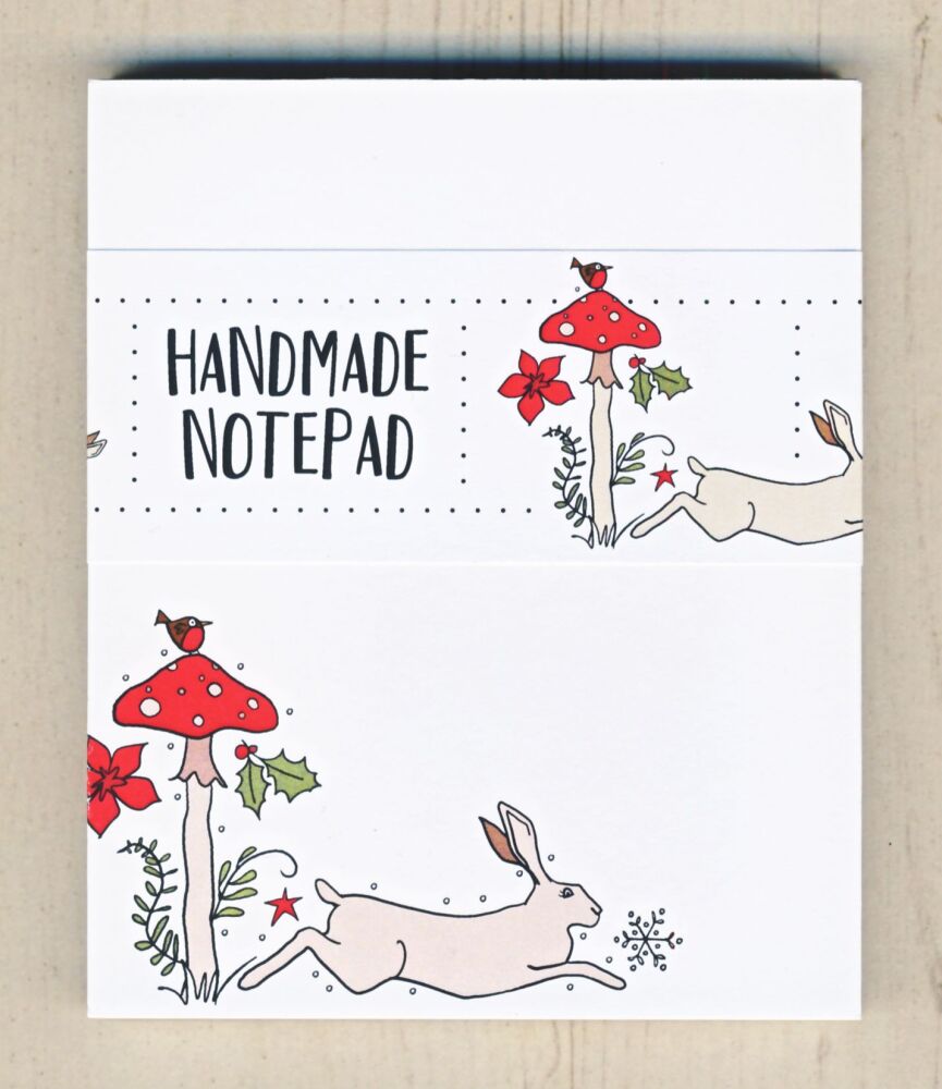 <!-- 008 -->Christmas Hare Notepad