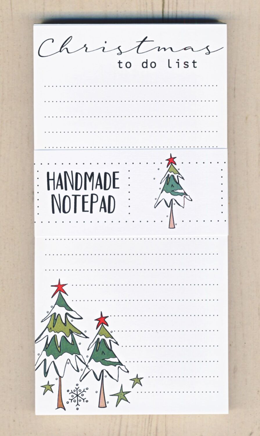 <!-- 009 -->Christmas Tree To Do List Notepad