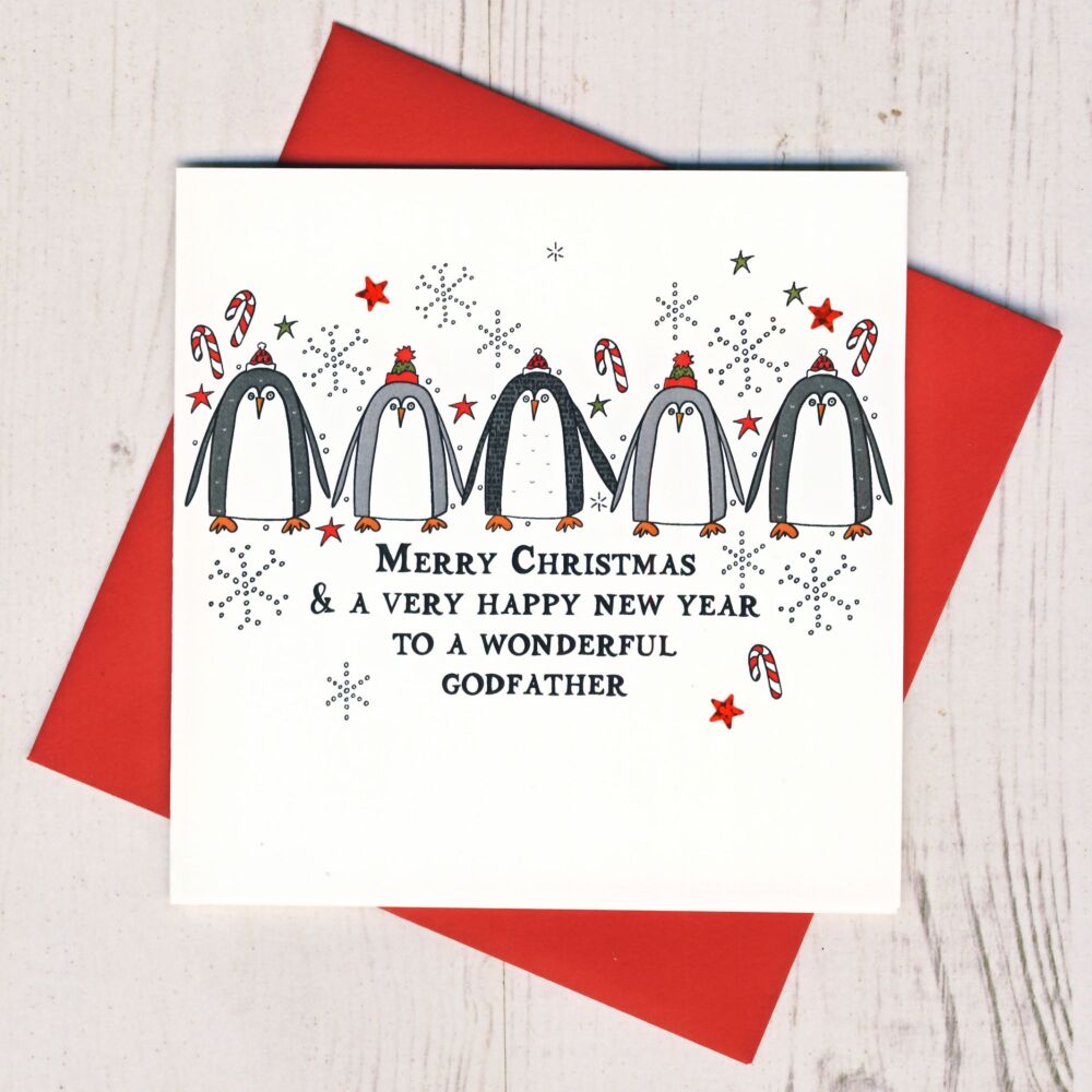<!-- 028--> Merry Christmas Godfather Card