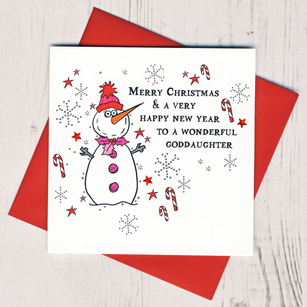 <!-- 008--> Merry Christmas Goddaughter Card