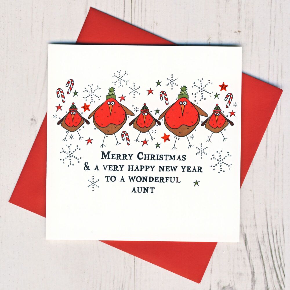 <!-- 007--> Merry Christmas Auntie Card