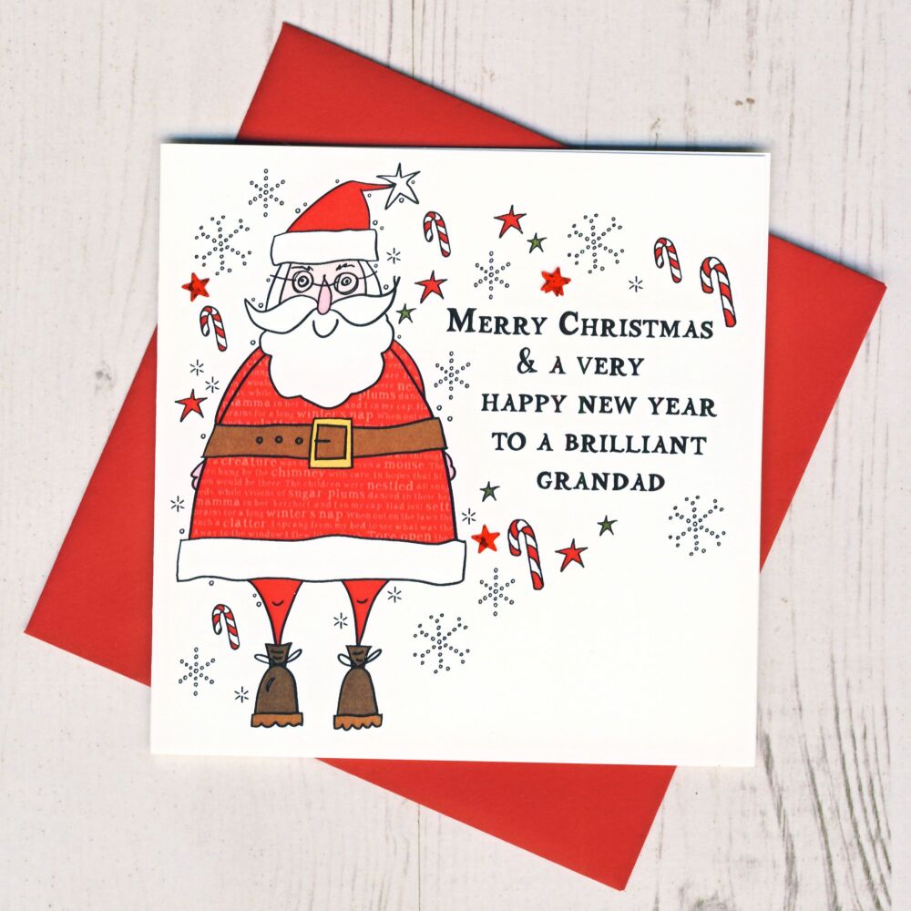 <!-- 007--> Merry Christmas to a Wonderful Grandad Card