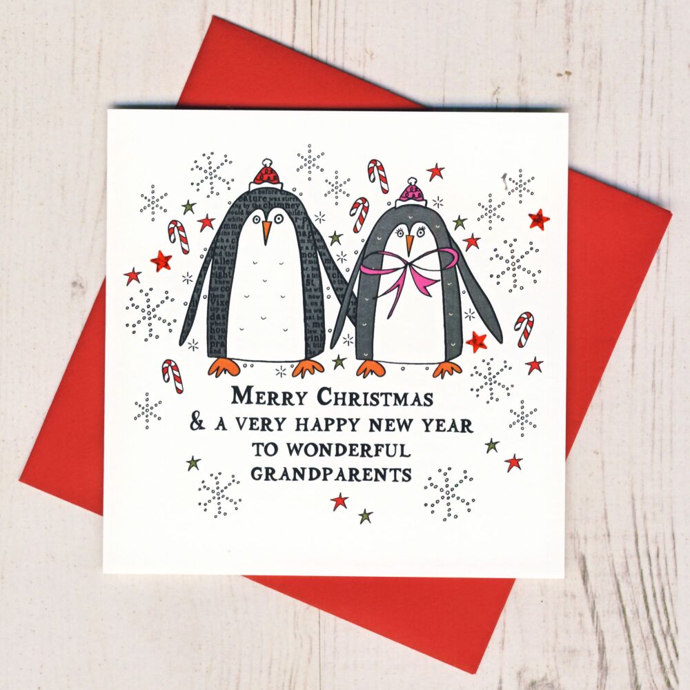 <!-- 007--> Merry Christmas Grandparents Card