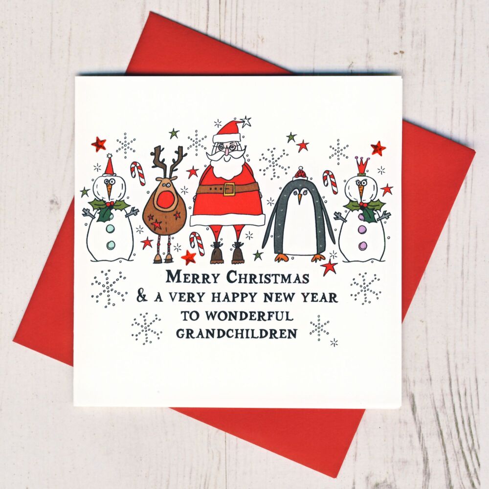 <!-- 007--> Merry Christmas Grandchildren Card