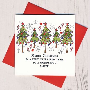  Merry Christmas Sister Card