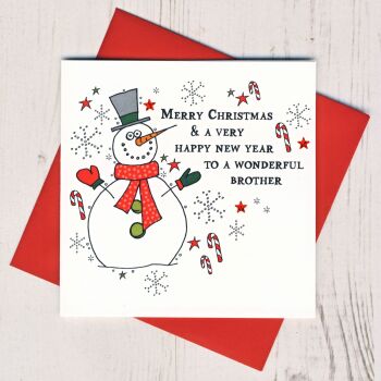  Merry Christmas Brother Card